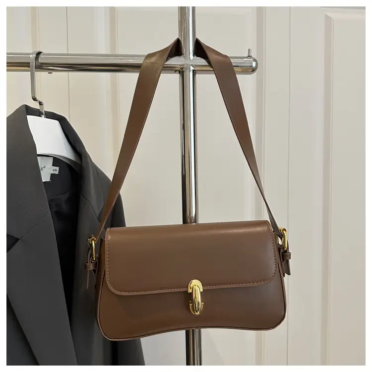 Women's Yellow Leather Shoulder Bag 2025 Summer — feature 26