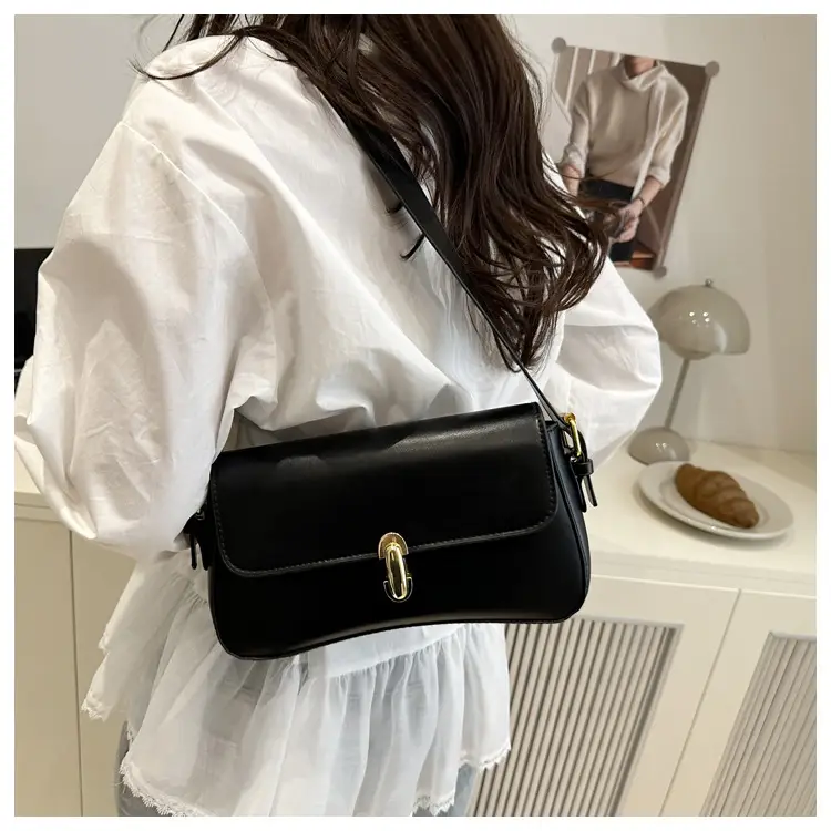 Women's Yellow Leather Shoulder Bag 2025 Summer — feature 8