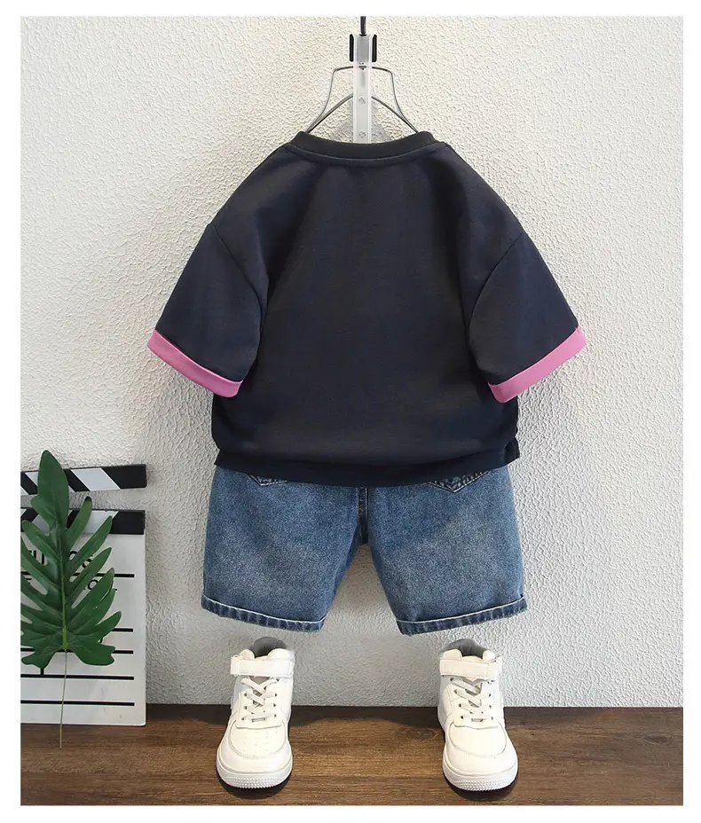 Children Navy T-Shirt Shorts Set Summer 2025 — feature 6