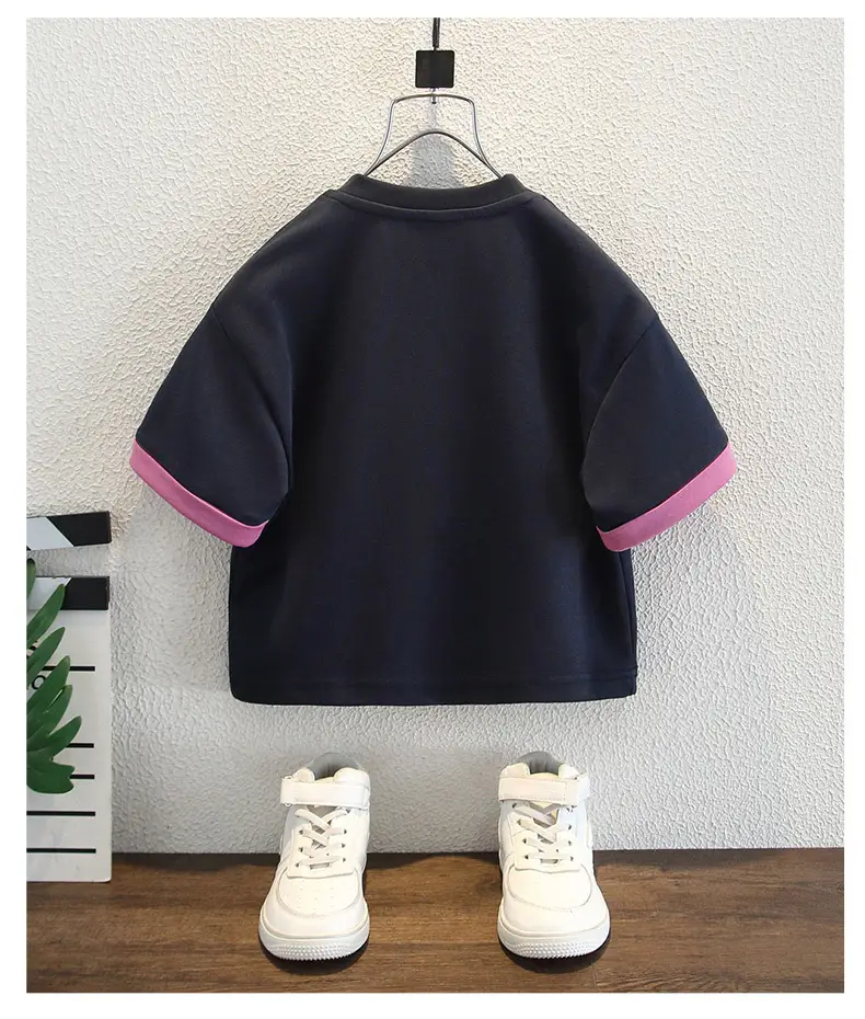 Children Navy T-Shirt Shorts Set Summer 2025 — feature 8