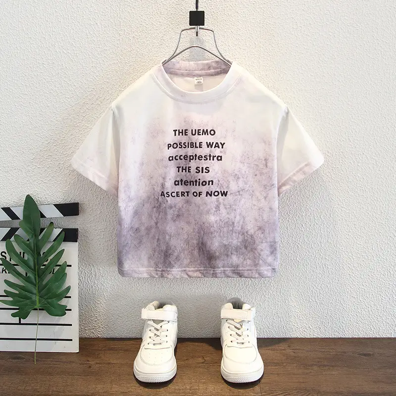 Boys Tie-Dye Short Sleeve T-Shirt Suit Summer 2025 - Image 2