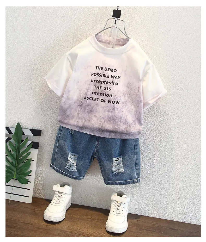 Boys Tie-Dye Short Sleeve T-Shirt Suit Summer 2025 — feature 5