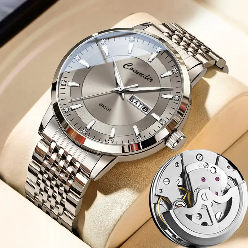 Men's Hollow Luminous Dual Calendar Watch - Image 3
