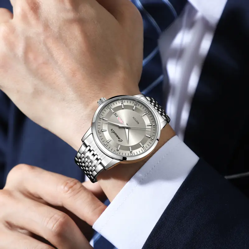 Men's Hollow Luminous Dual Calendar Watch - Image 6