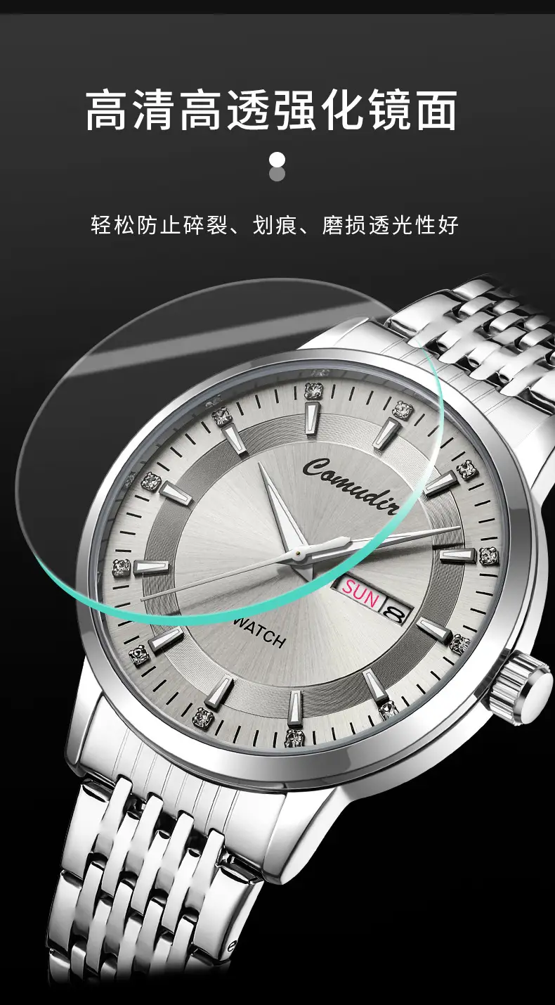 Men's Hollow Luminous Dual Calendar Watch — feature 10