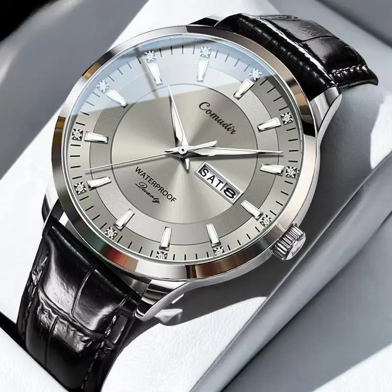 Men's Hollow Luminous Dual Calendar Watch - Image 2
