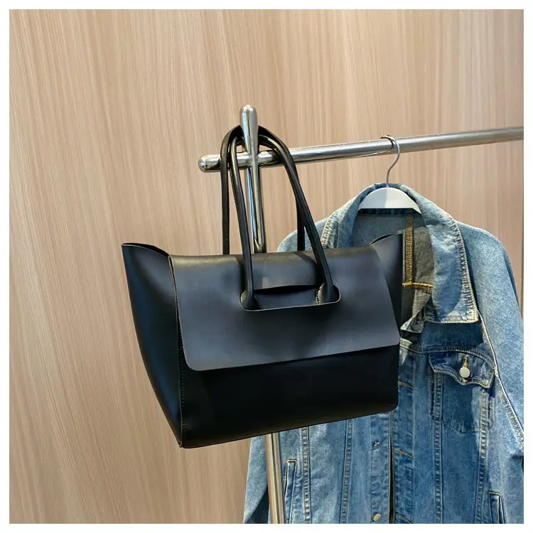 Korean Style Brown Leather Shoulder Tote Bag 2025 — feature 17