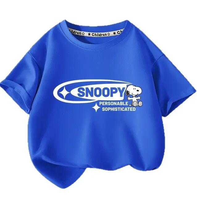 Snoopy Boys Pure Cotton 2025 Half Sleeve T-Shirt Medium Large - Image 19