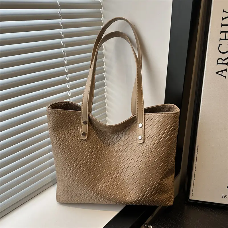 Women's Large Woven Shoulder Bag 2025 Retro Artistic - Image 7