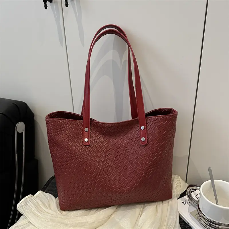 Women's Large Woven Shoulder Bag 2025 Retro Artistic - Image 9