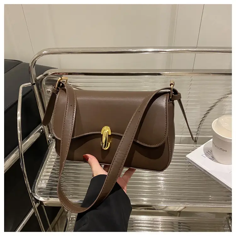 Simple Large Capacity Lock 2025 Summer New Western Style Korean Style Simple Fashion Crossbody Shoulder Small Square Bag — feature 16