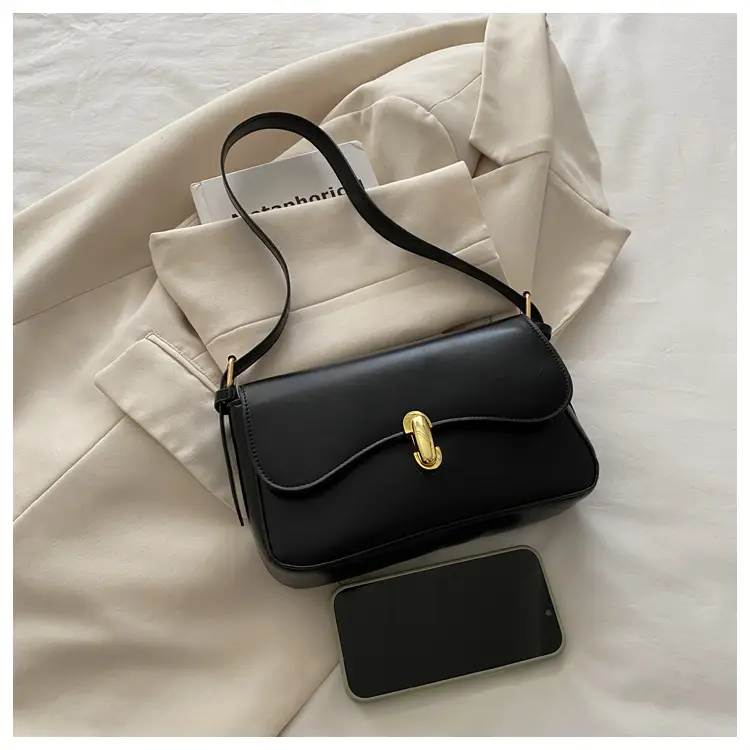 Simple Large Capacity Lock 2025 Summer New Western Style Korean Style Simple Fashion Crossbody Shoulder Small Square Bag — feature 22