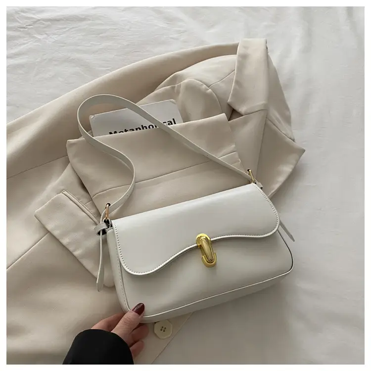 Simple Large Capacity Lock 2025 Summer New Western Style Korean Style Simple Fashion Crossbody Shoulder Small Square Bag — feature 24