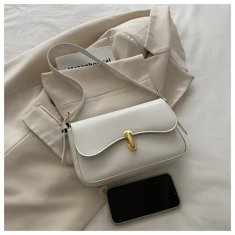 Simple Large Capacity Lock 2025 Summer New Western Style Korean Style Simple Fashion Crossbody Shoulder Small Square Bag — feature 25