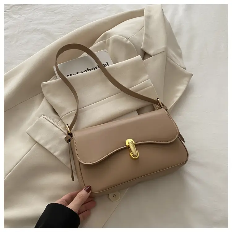 Simple Large Capacity Lock 2025 Summer New Western Style Korean Style Simple Fashion Crossbody Shoulder Small Square Bag — feature 27