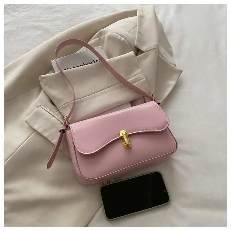 Simple Large Capacity Lock 2025 Summer New Western Style Korean Style Simple Fashion Crossbody Shoulder Small Square Bag — feature 31