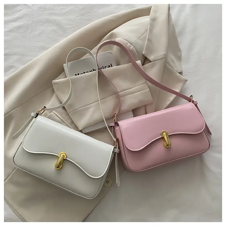 Simple Large Capacity Lock 2025 Summer New Western Style Korean Style Simple Fashion Crossbody Shoulder Small Square Bag — feature 33