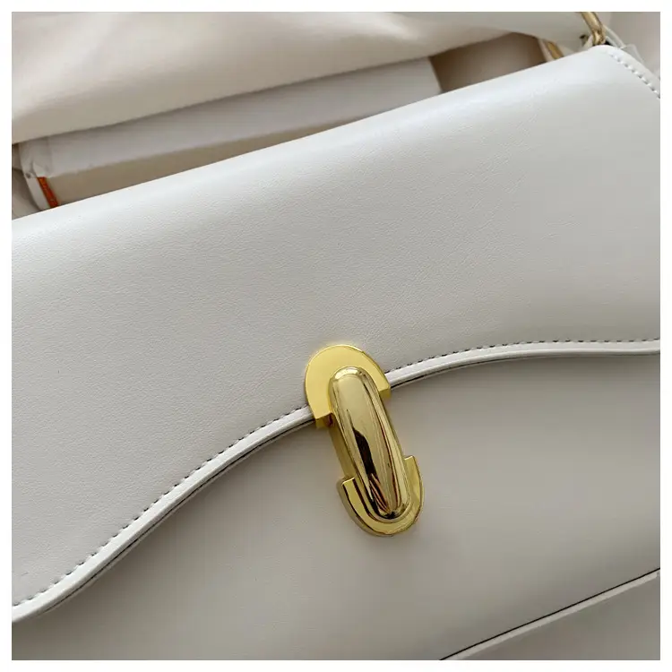 Simple Large Capacity Lock 2025 Summer New Western Style Korean Style Simple Fashion Crossbody Shoulder Small Square Bag — feature 38