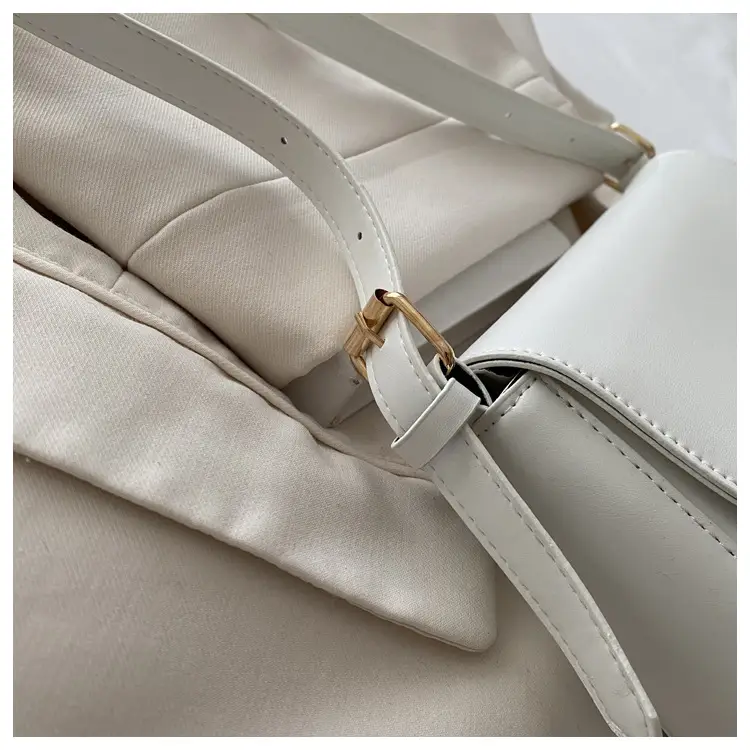 Simple Large Capacity Lock 2025 Summer New Western Style Korean Style Simple Fashion Crossbody Shoulder Small Square Bag — feature 39