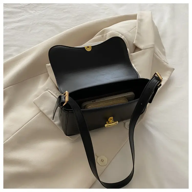 Simple Large Capacity Lock 2025 Summer New Western Style Korean Style Simple Fashion Crossbody Shoulder Small Square Bag — feature 43