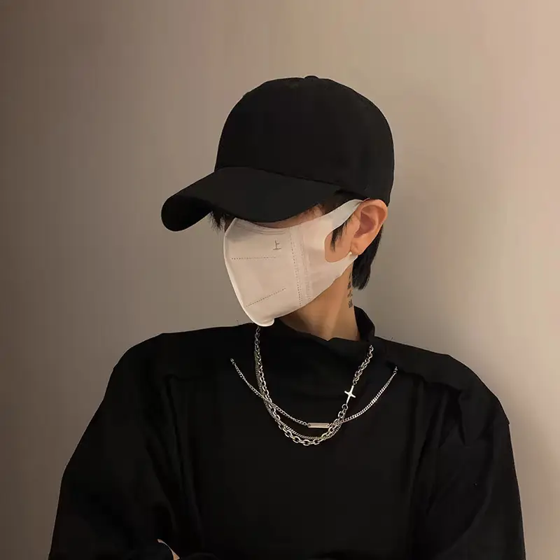 Men's White Baseball Cap with Curved Brim - Image 12