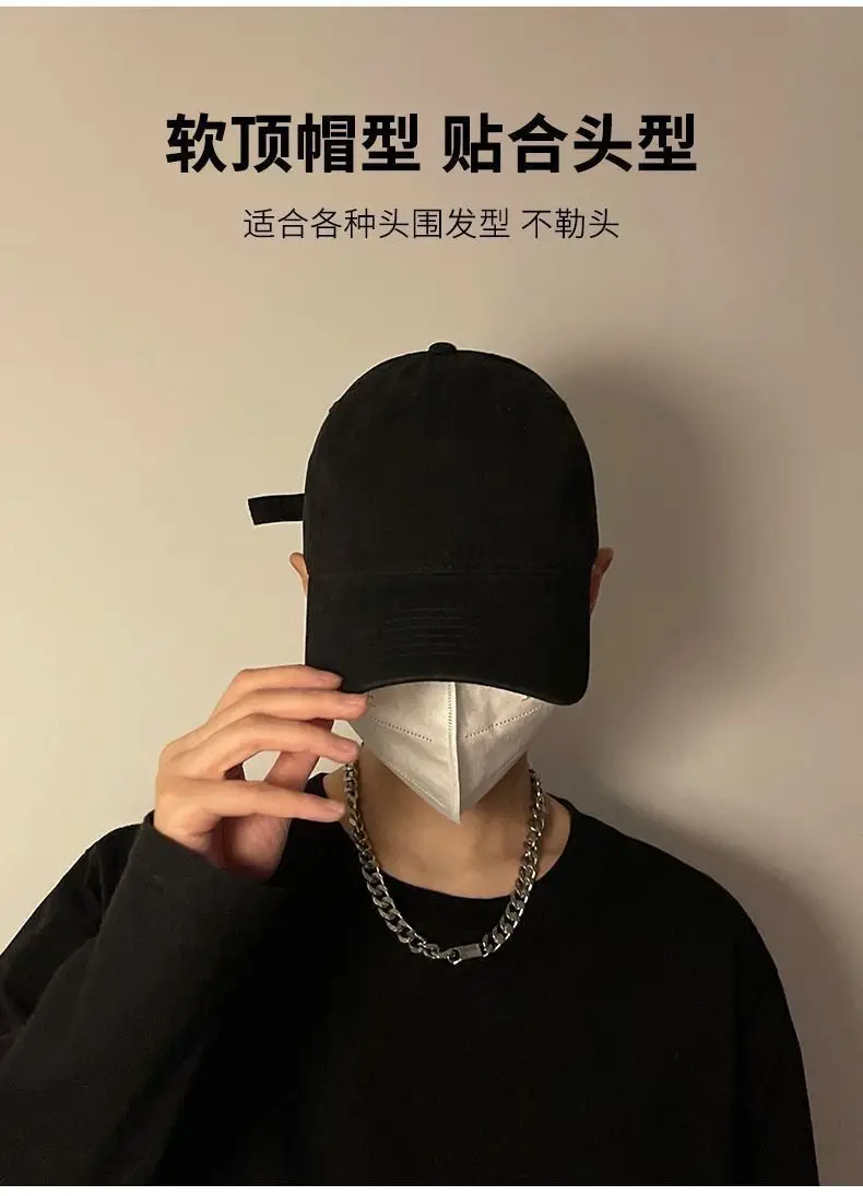 Men's White Baseball Cap with Curved Brim — feature 4