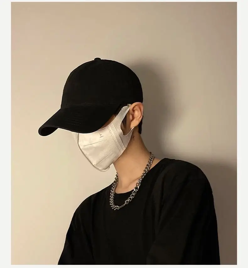 Men's White Baseball Cap with Curved Brim — feature 7