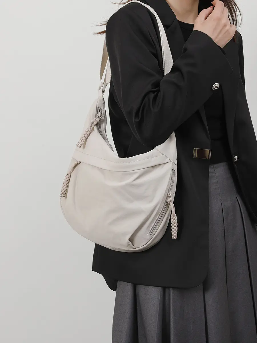 Black Nylon Crossbody Bag for Women 2025 - Image 2
