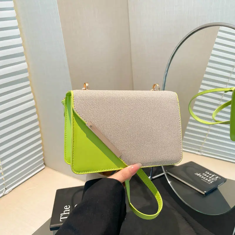 2025 Green & Beige Crossbody Bag for Women - Image 6