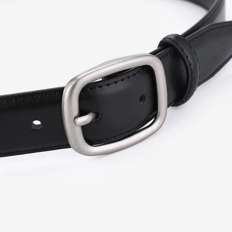 Women's Genuine Leather Belt Brown Cowhide Business Casual