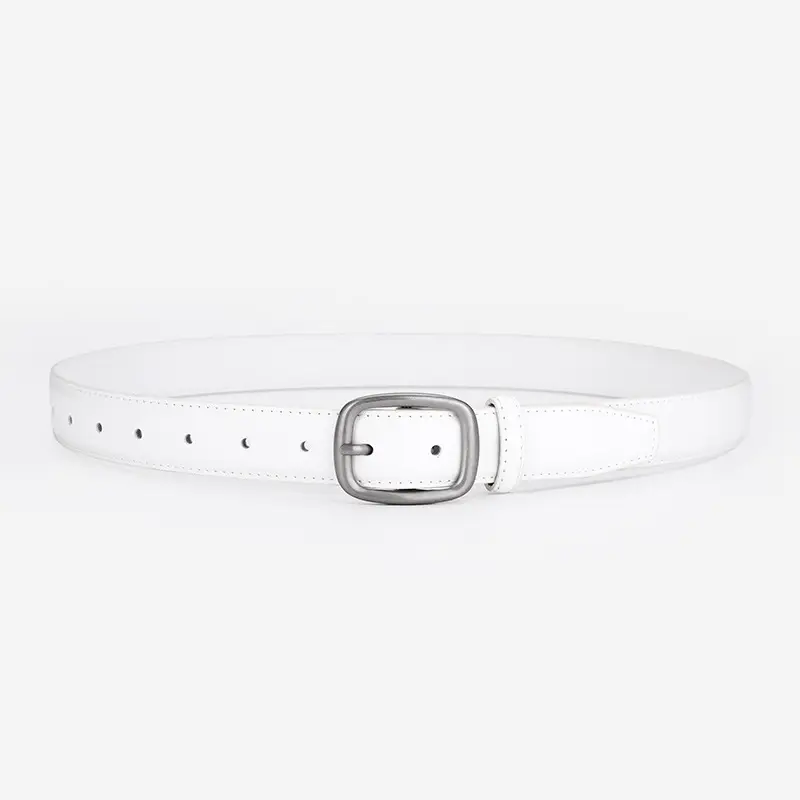Women's Genuine Leather Belt Brown Cowhide Business Casual