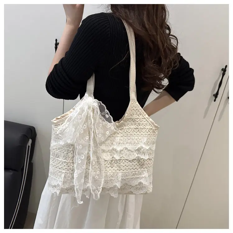 Fairy Lace Mesh Shoulder Bag Women's Large Capacity — feature 13