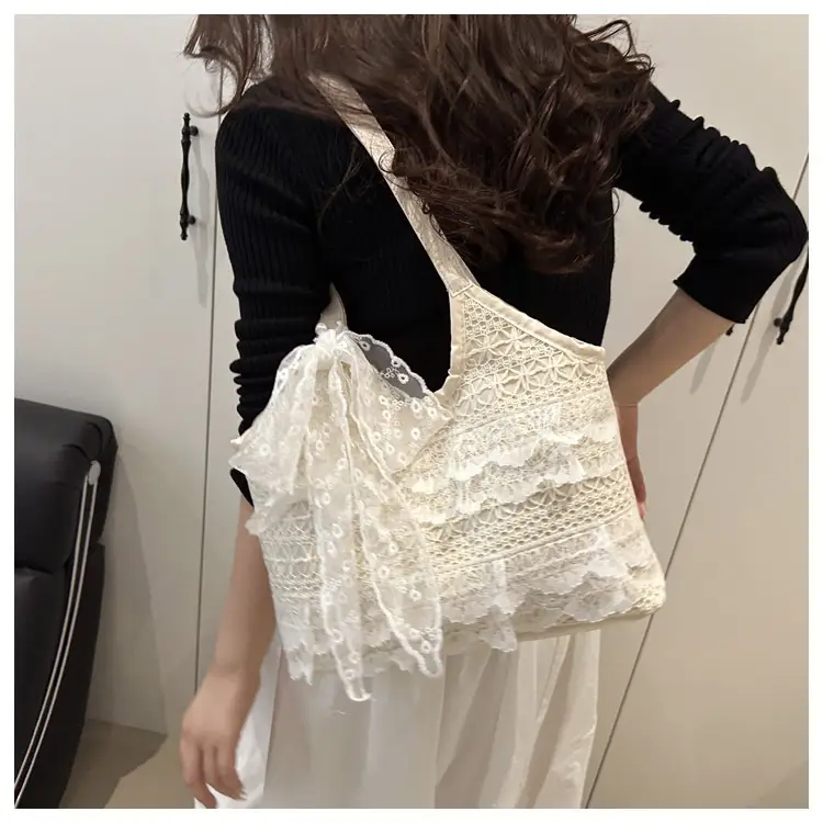 Fairy Lace Mesh Shoulder Bag Women's Large Capacity — feature 14