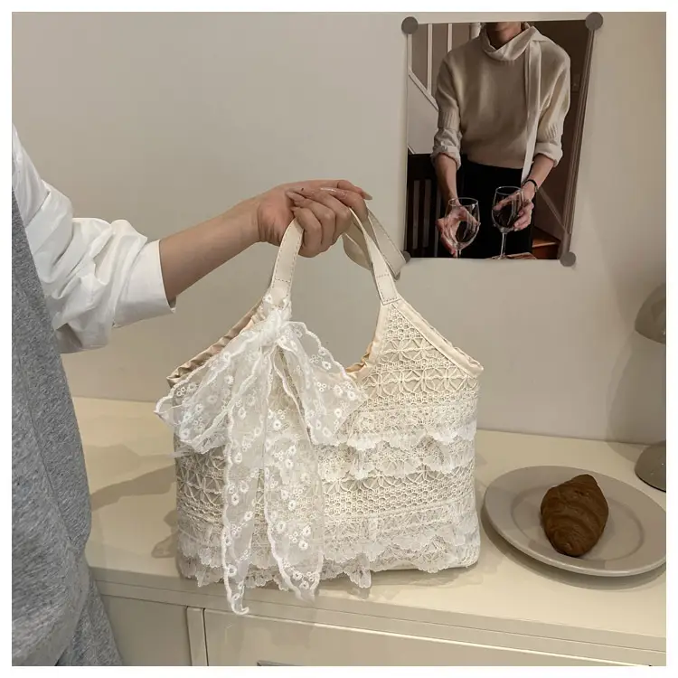Fairy Lace Mesh Shoulder Bag Women's Large Capacity — feature 16