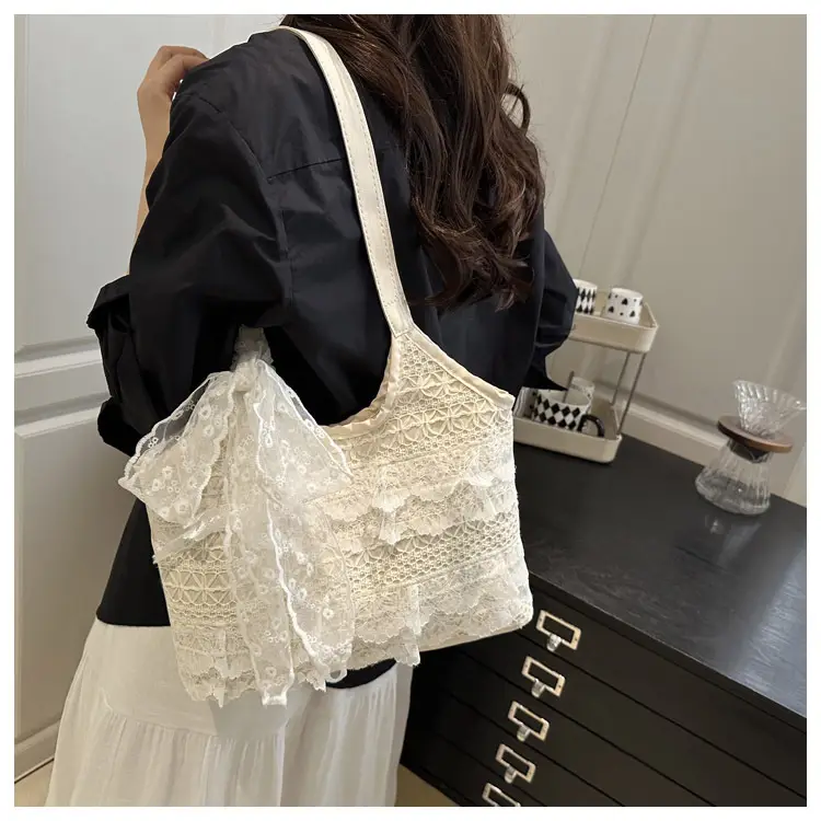 Fairy Lace Mesh Shoulder Bag Women's Large Capacity — feature 9