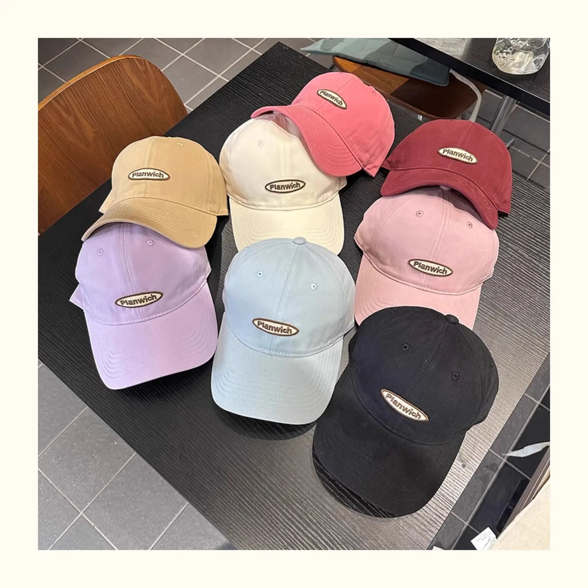 Women Japanese Style Baseball Cap Red Duckbill — feature 5