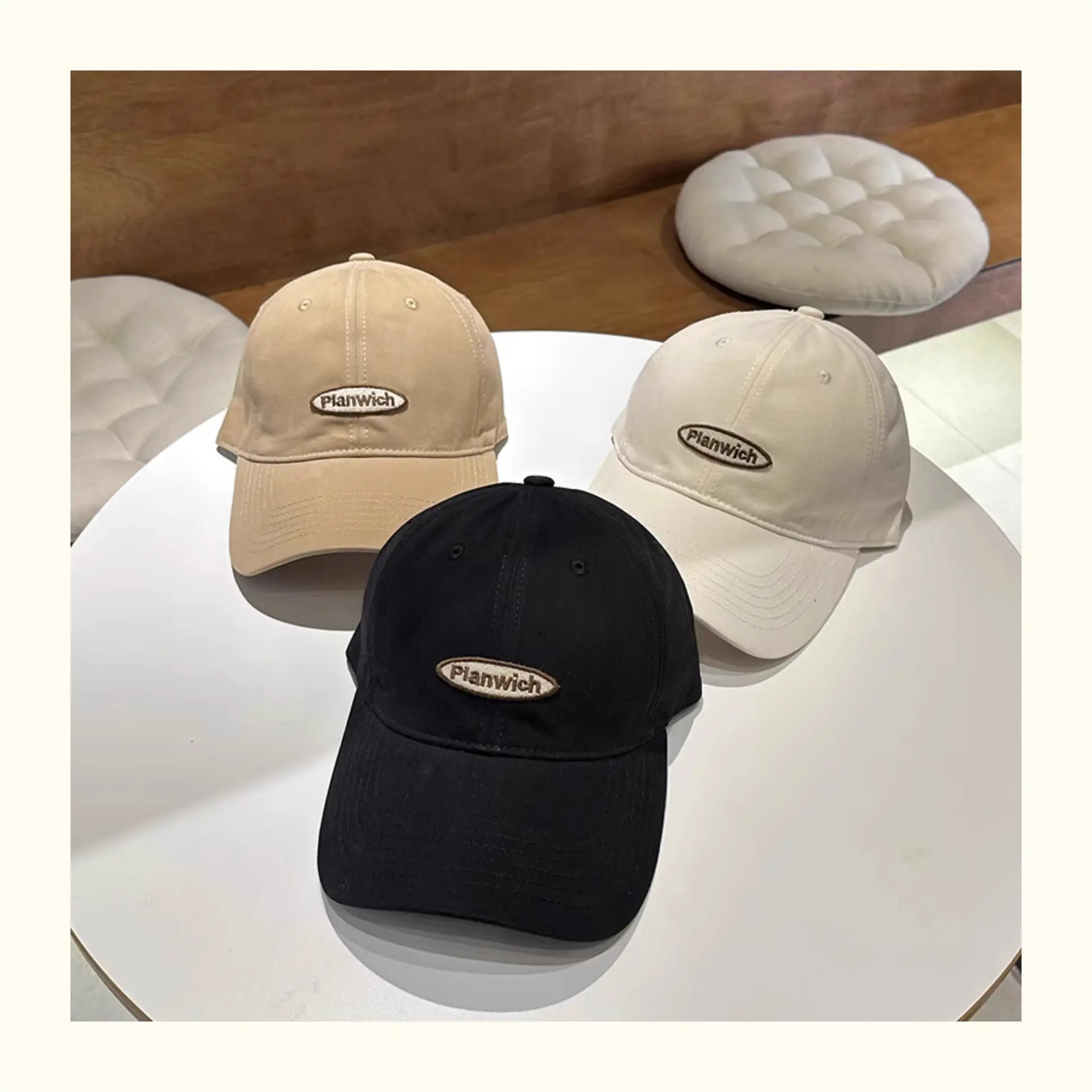 Women Japanese Style Baseball Cap Red Duckbill — feature 6