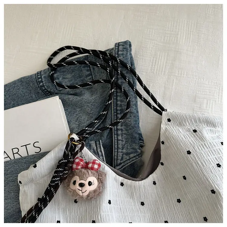 Red Polka Dot Shoulder Bag for Women College Students — feature 20