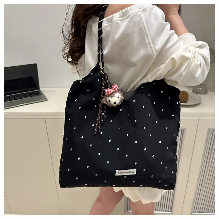 Red Polka Dot Shoulder Bag for Women College Students — feature 33