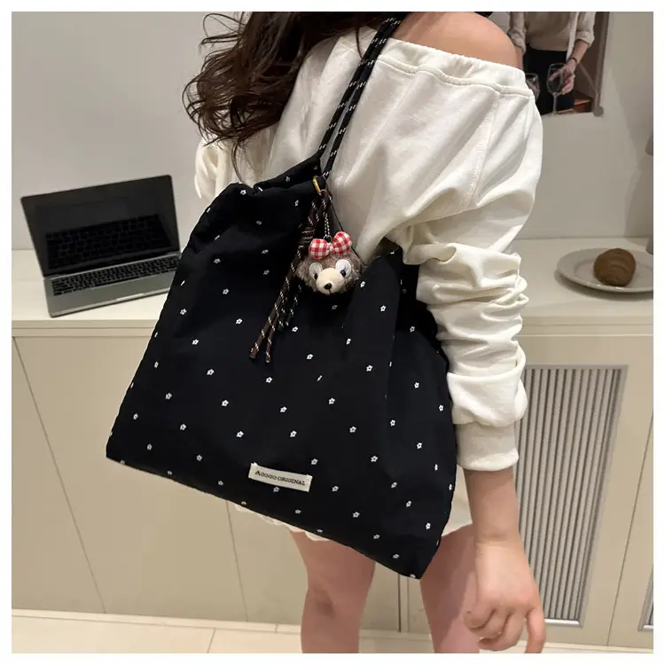 Red Polka Dot Shoulder Bag for Women College Students — feature 34