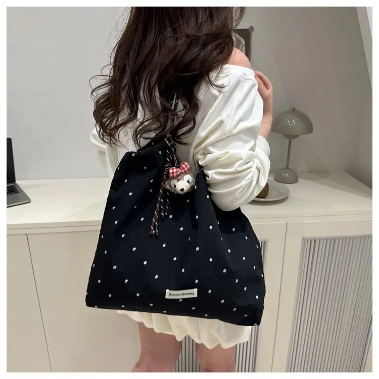 Red Polka Dot Shoulder Bag for Women College Students — feature 35
