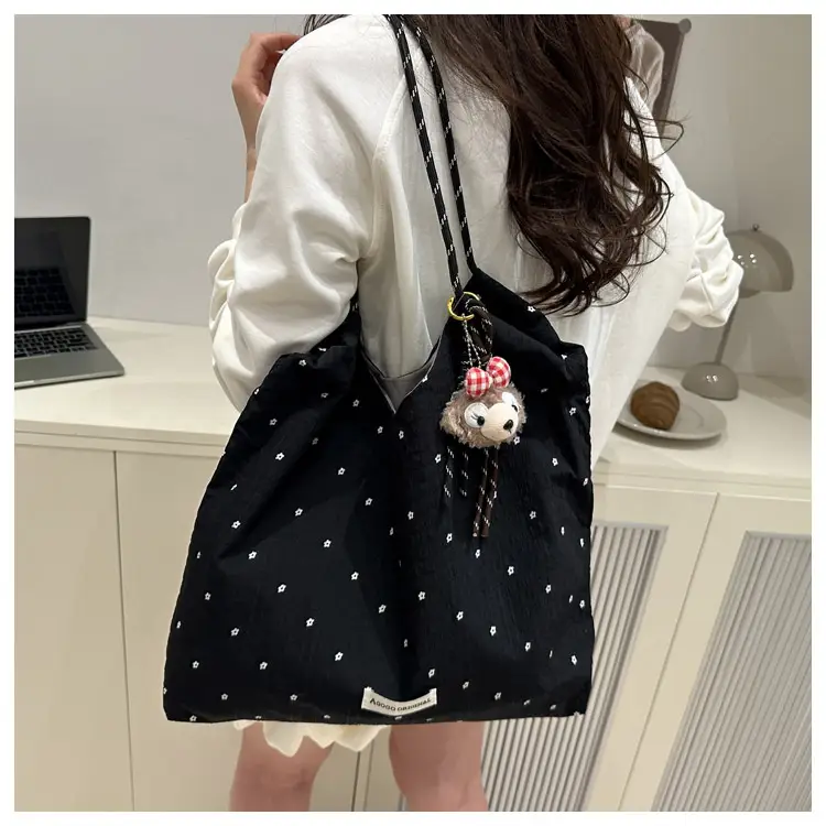 Red Polka Dot Shoulder Bag for Women College Students — feature 39