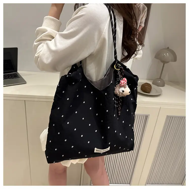 Red Polka Dot Shoulder Bag for Women College Students — feature 40