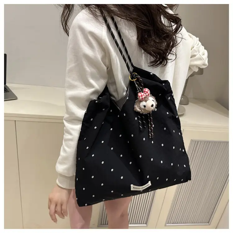 Red Polka Dot Shoulder Bag for Women College Students — feature 41