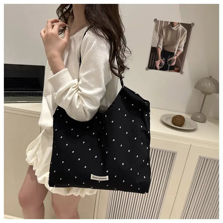 Red Polka Dot Shoulder Bag for Women College Students — feature 43