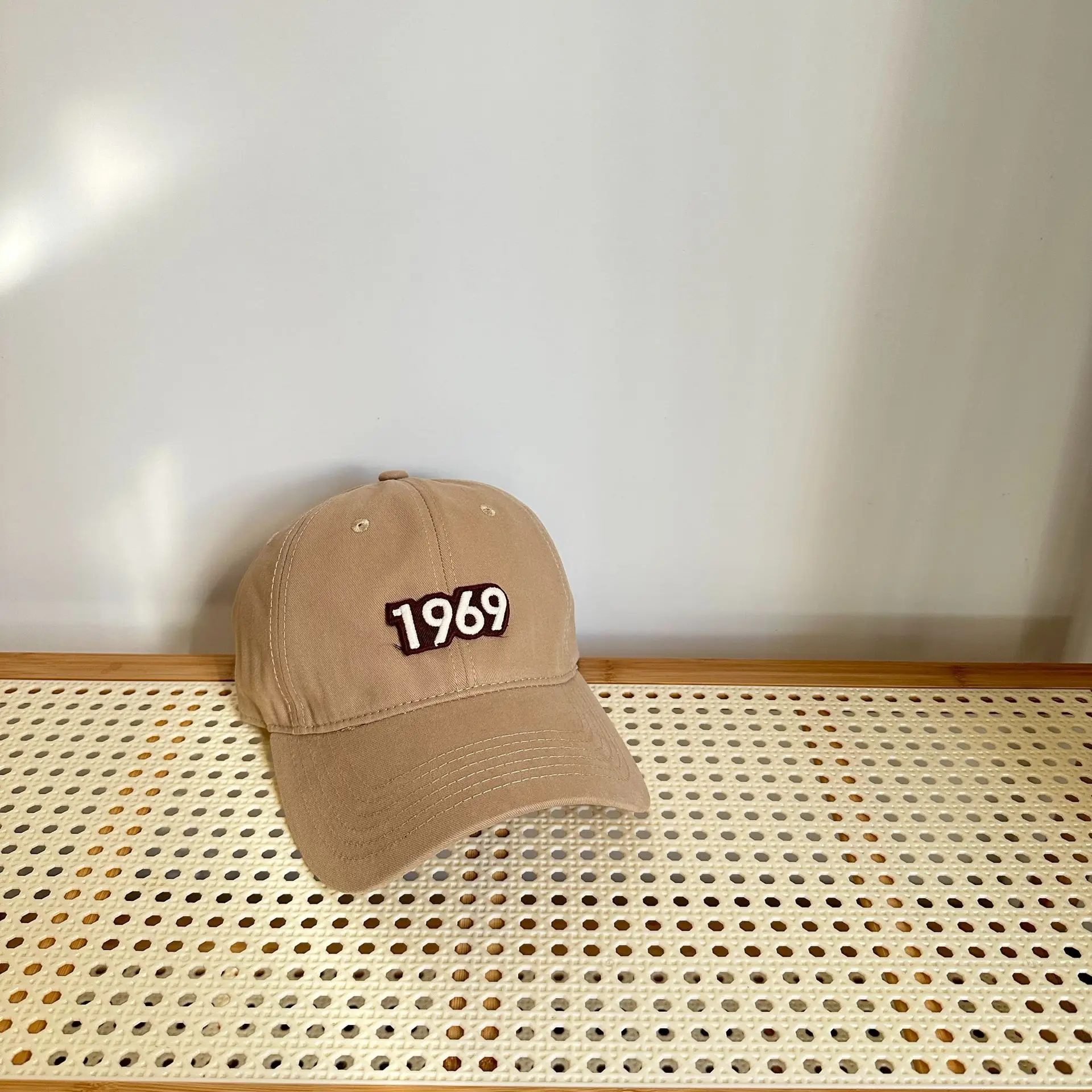 Women's Pink 1969 Baseball Cap with Lettering — feature 5