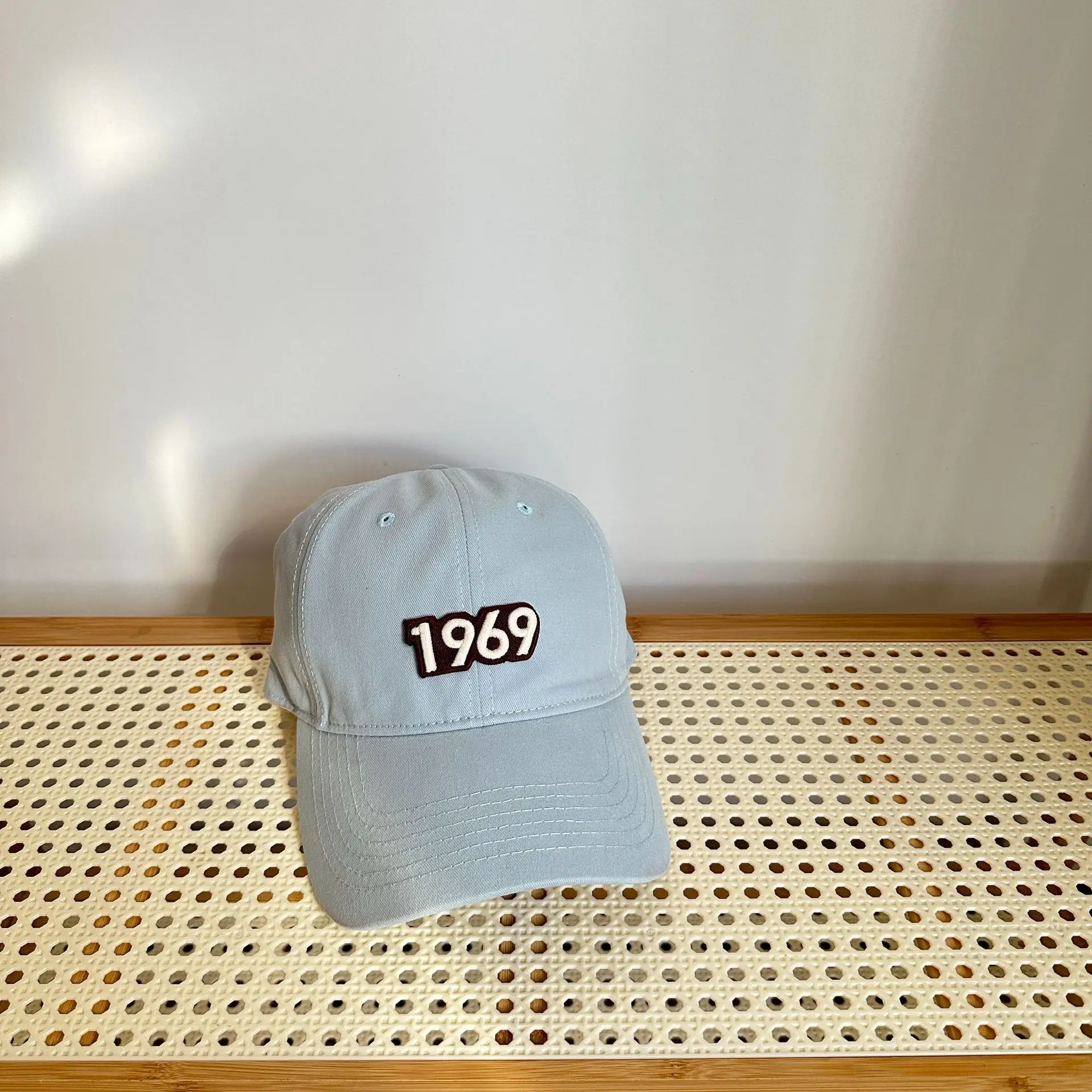 Women's Pink 1969 Baseball Cap with Lettering — feature 7
