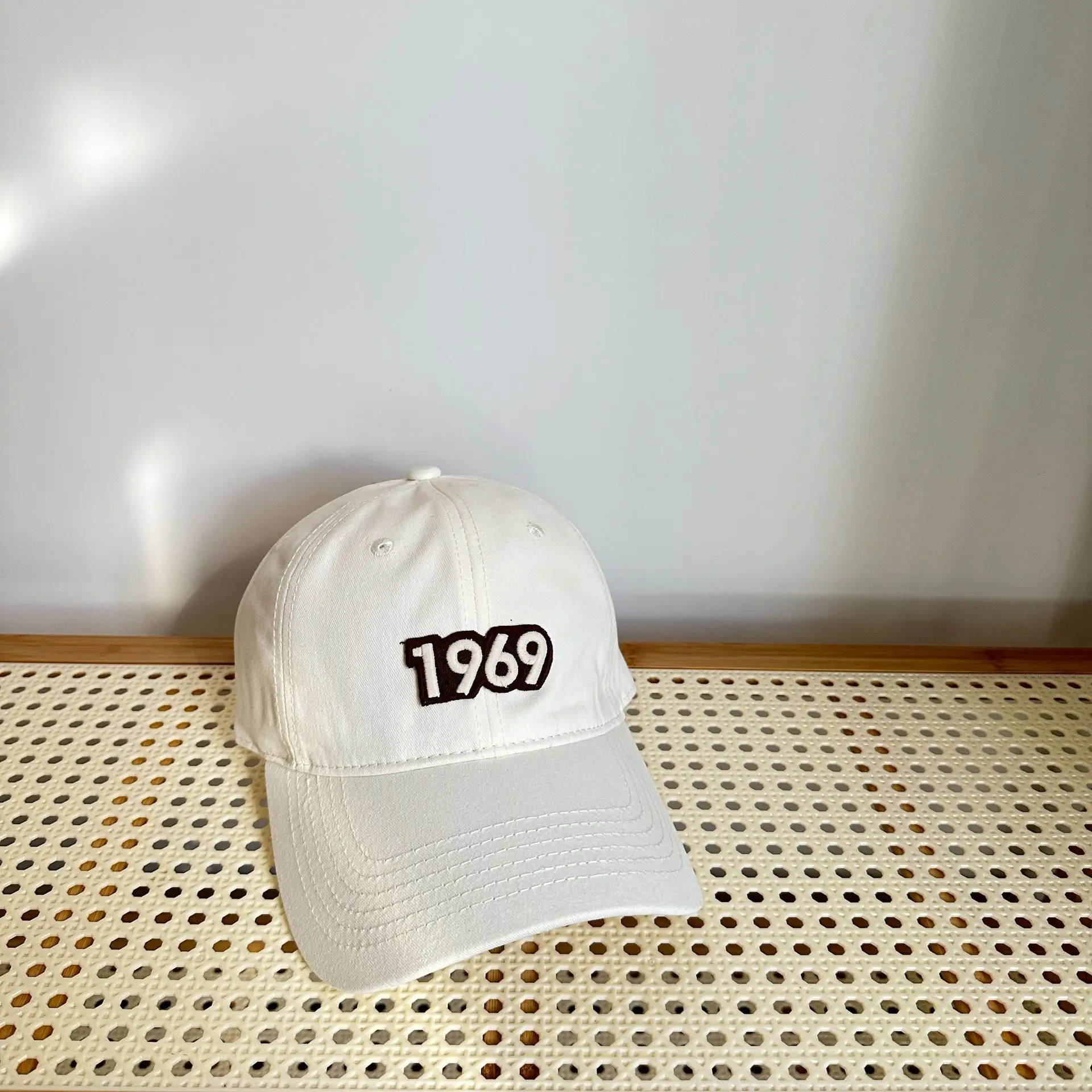 Women's Pink 1969 Baseball Cap with Lettering — feature 9