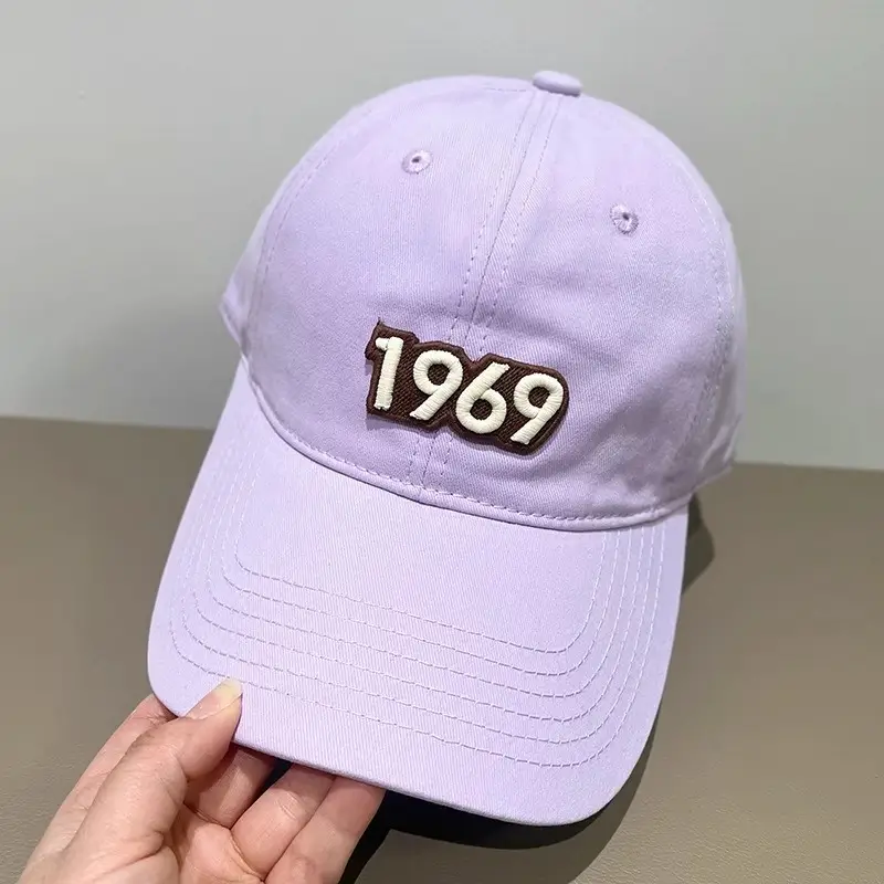 Women's Pink 1969 Baseball Cap with Lettering - Image 5