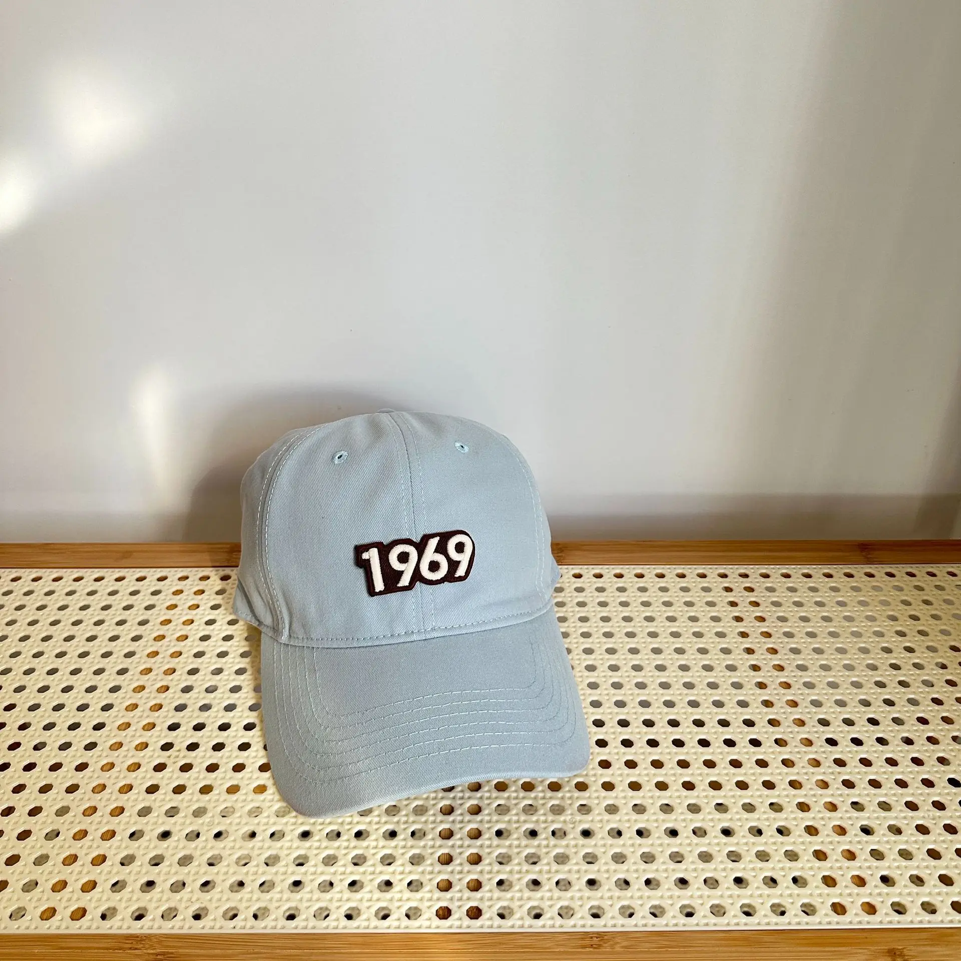 Women's Pink 1969 Baseball Cap with Lettering - Image 8
